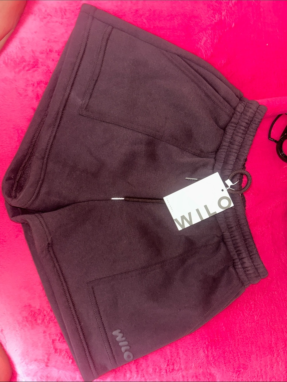 Wilo Fleece Jog Shorts in Espresso